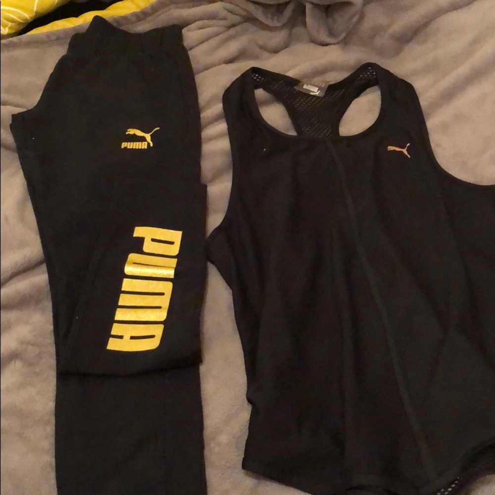 Leggings and tank top